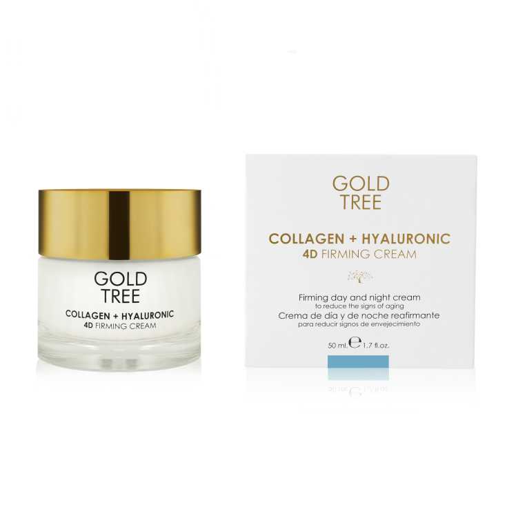 gold tree collagen + hyaluronic 4d firming cream 50mml