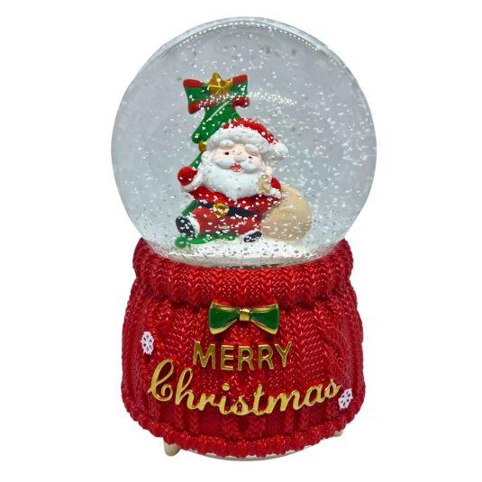 bola de nieve de papa noel 16cm