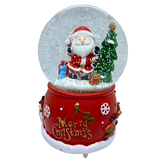 bola de nieve papa noel 16cm