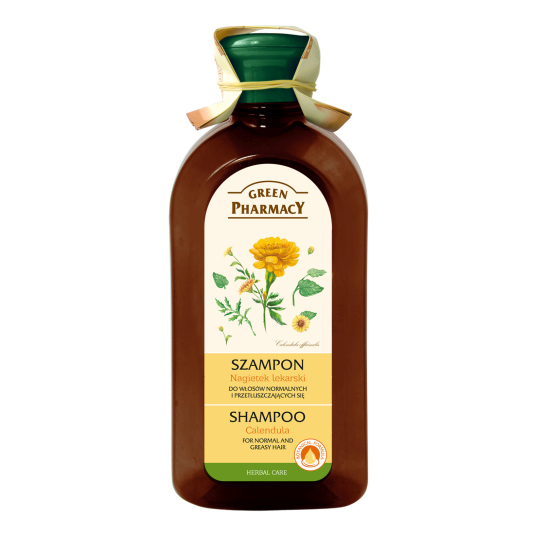 green pharmacy champu calendula para cabello normal y graso 350ml