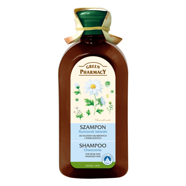 green pharmacy champu camomila para pelo debil y dañado 350ml