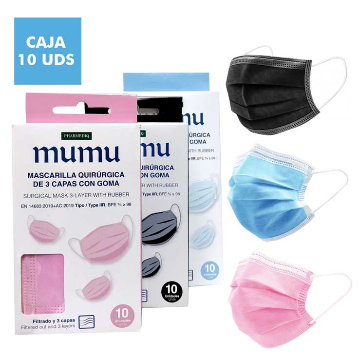 mumu mascarillas quirurgicas iir adulto 10 unidades mumu mascarillas quirurgicas iir adulto 10 unidades