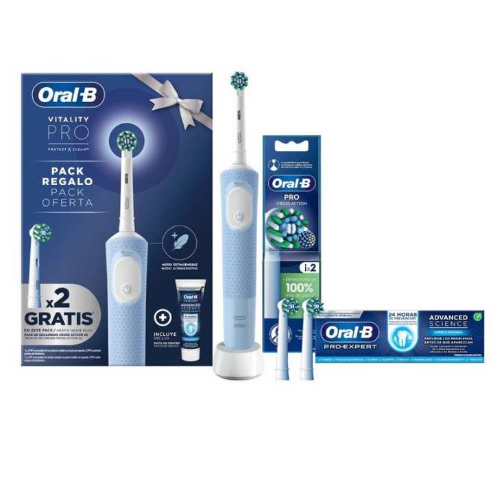 ORAL-B Pack Regalo Limpieza Profesional Cepillos Dentales Recargables  Eléctricos 2 unidades