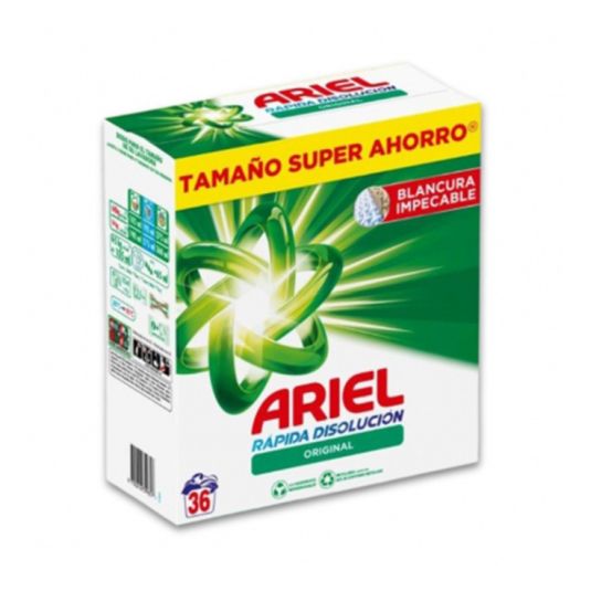 ariel polvo original 36 lavados