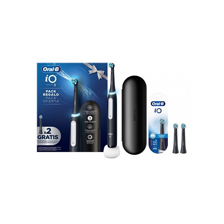 oral-b cepillo electrico io-3 + 2 recambios pack oral-b cepillo electrico io-3 + 2 recambios pack