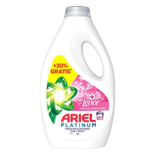 ariel líquido sensaciones 23+7 dosis