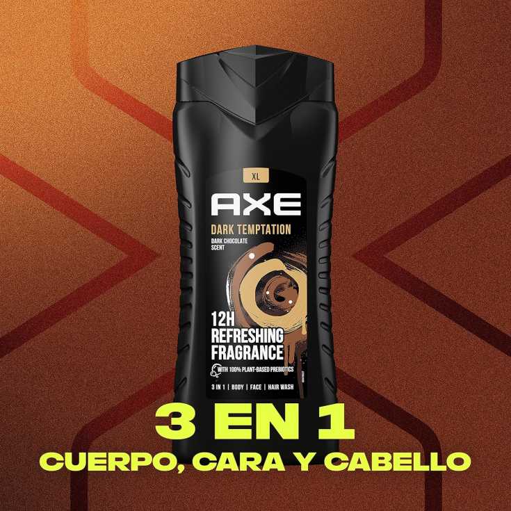 axe dark temptation gel de ducha hombre 400ml