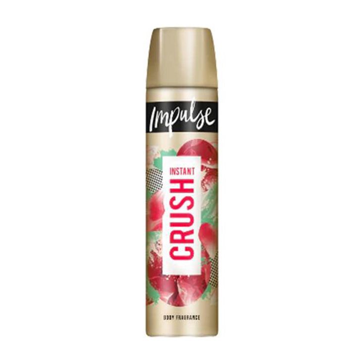 impulse body spray instant crush 75ml impulse body spray instant crush 75ml