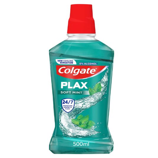 colgate enjuague bucal plax multiprotección500ml