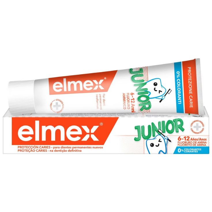 elmex caries pasta junior de 6 a 12 años 75ml elmex caries pasta junior de 6 a 12 años 75ml