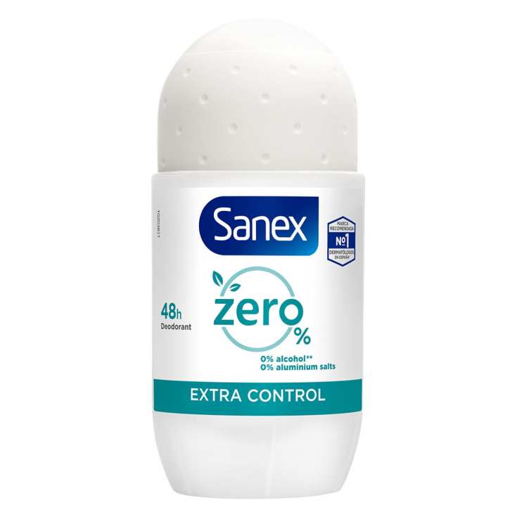 sanex desodorante extra control zer%o roll on 50ml