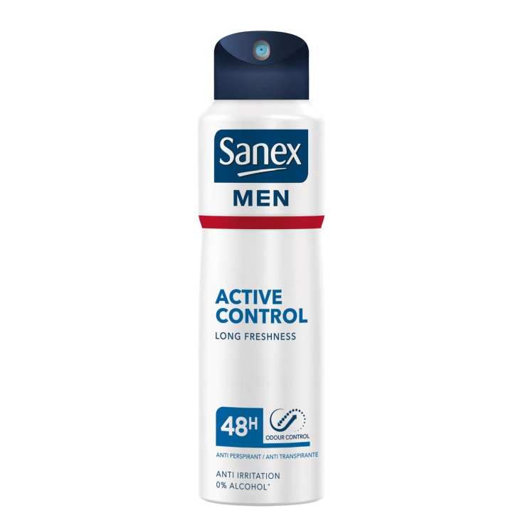 sanex men active control desodorante 48h spray 200ml sanex men active control desodorante 48h spray 200ml