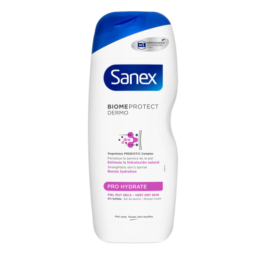 sanex biome protect dermo gel de ducha pro hydrate piel muy seca 600ml