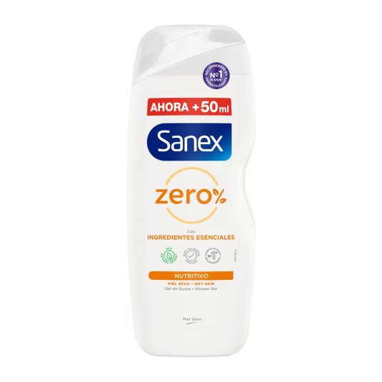 sanex zero gel de ducha piel seca 600ml