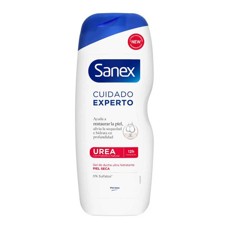 sanex cuidado experto gel de baño urea 600ml