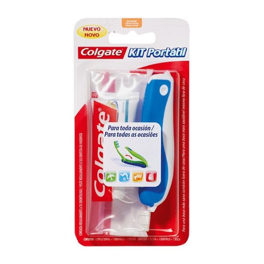 colgate kit viaje pasta+cepillo