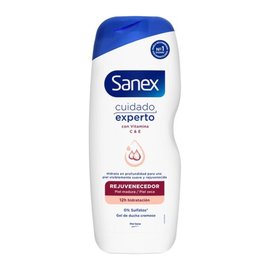 gel sanex cuidado experto rejuvenecedor 600ml
