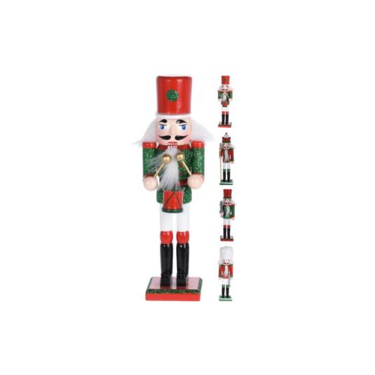 figura de cascanueces de madera de 18cm