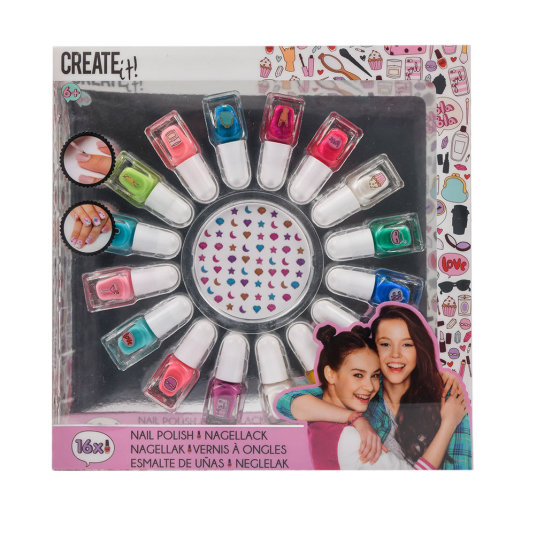 create it! nail polish mermaid set esmalte uñas infantil