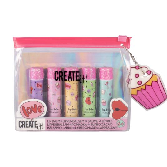 create it! lipbalm 5x in bag