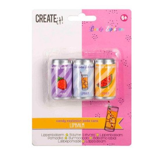 create it! candy lip balm 3x cans