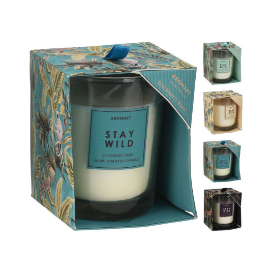 vela aromatica aromart stay wild 4 fragancias