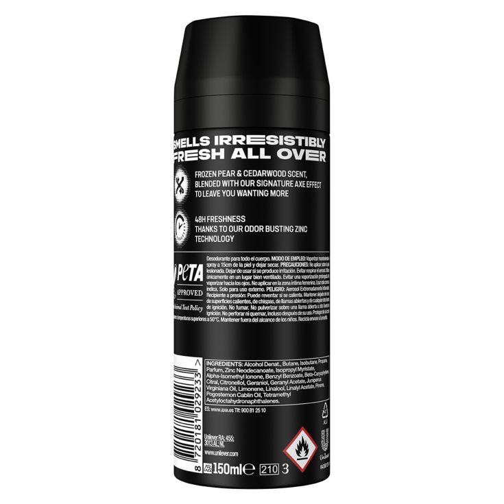 axe black desodorante bodyspray 150ml
