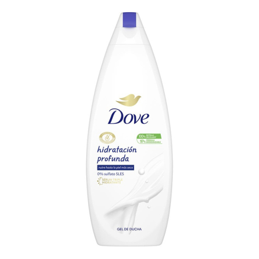 dove gel de ducha hidratacion profunda mini 55ml - delaUz