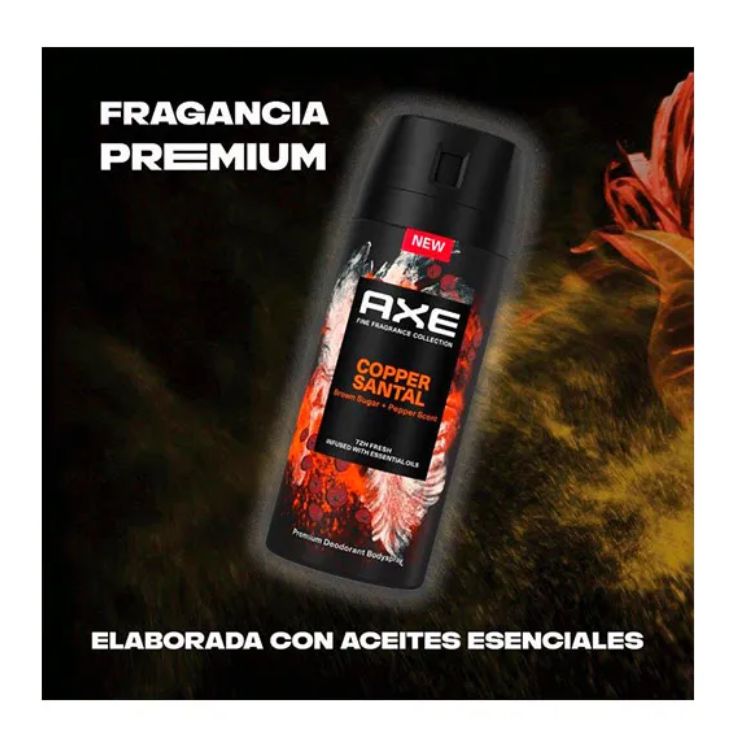 axe colletion desodorante copper santal 150ml