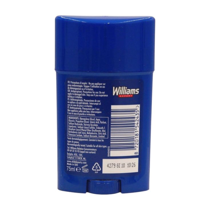 williams sensitive desodorante stick 75ml