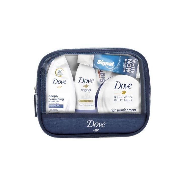 dove neceser de viaje higiene mujer 6 piezas