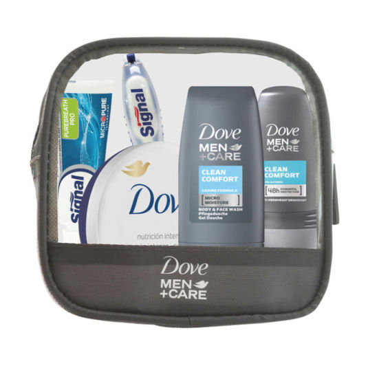 dove men care neceser hombre viaje 5 piezas