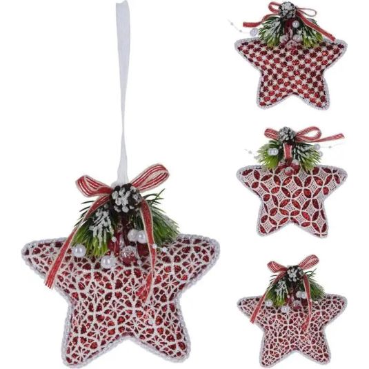 estrella de navidad 12 cm