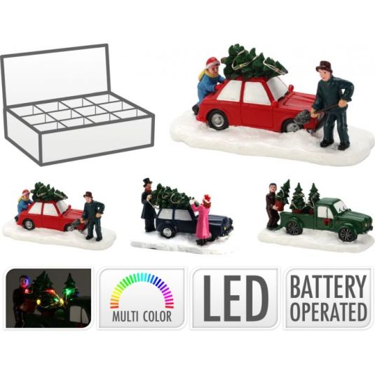 figura navideña iluminada