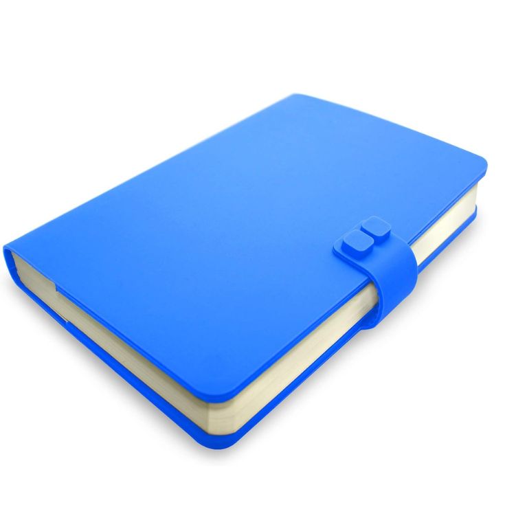 libreta waff lisa pequeña azul claro