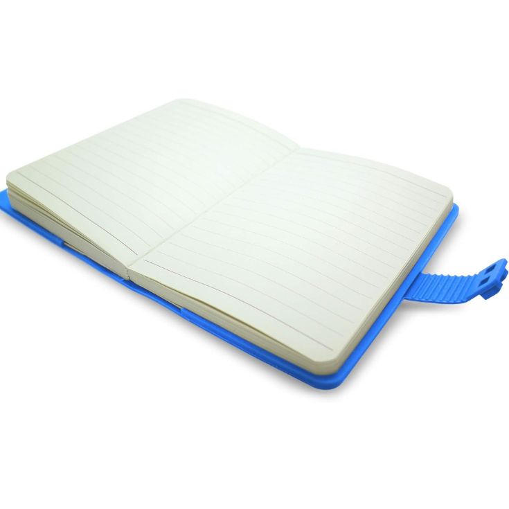 libreta waff lisa pequeña azul claro