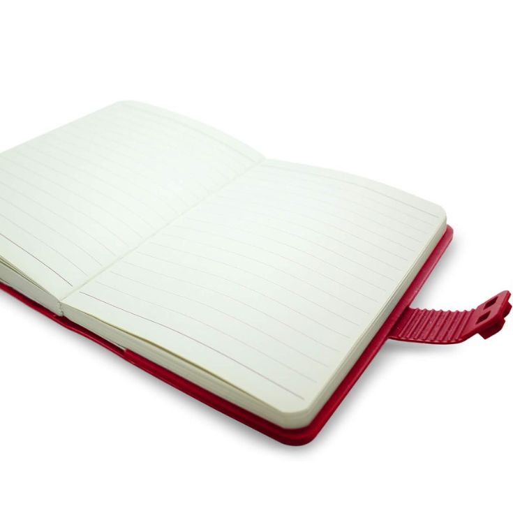 libreta waff lisa pequeña roja