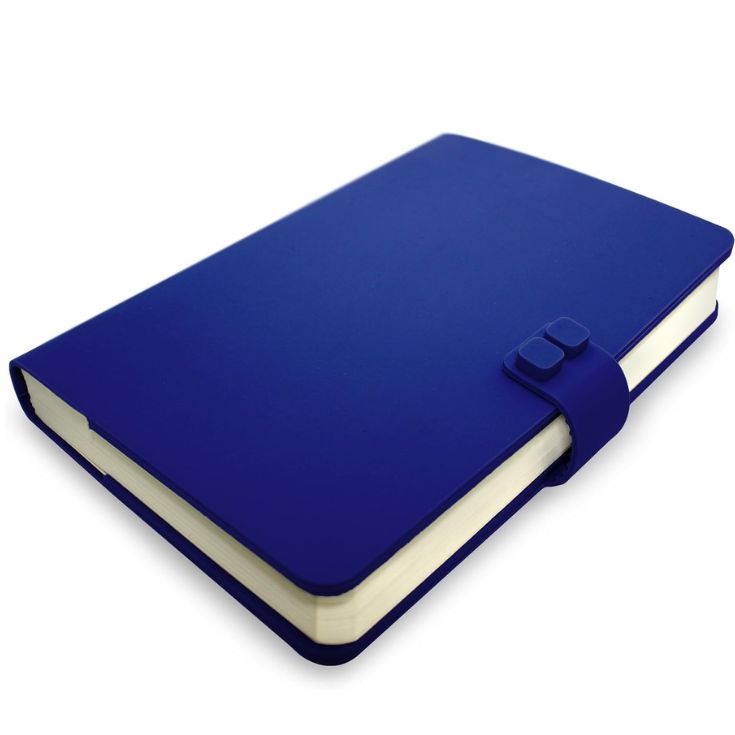 libreta waff lisa pequeña azul oscuro