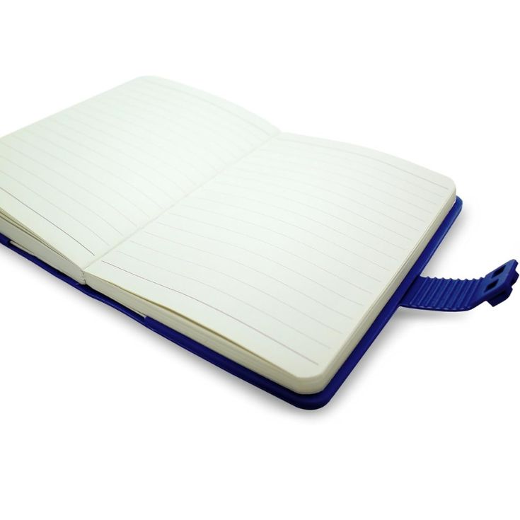 libreta waff lisa pequeña azul oscuro