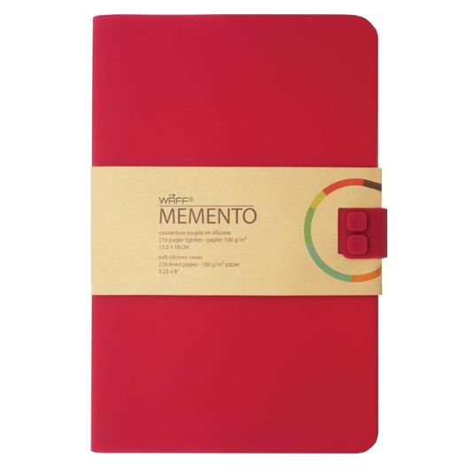 libreta waff lisa mediana roja
