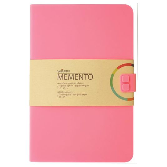 libreta waff lisa mediana rosa