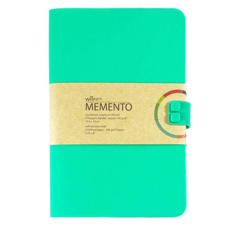 libreta waff lisa mediana turquesa
