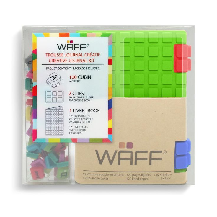 libreta waff cubos pequeña verde