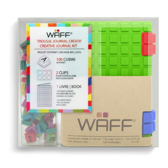 libreta waff cubos pequeña verde