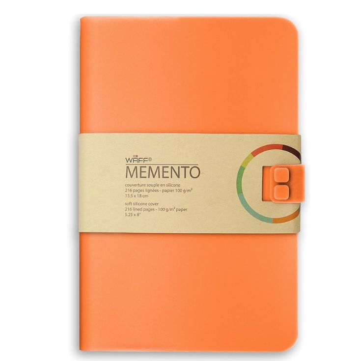 libreta waff lisa mediana naranja claro libreta waff lisa mediana naranja claro
