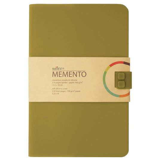 libreta waff lisa mediana kaki