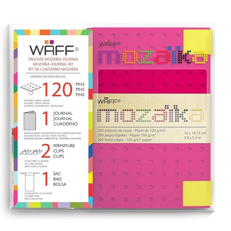 libreta waff pins mediana fucsia libreta waff pins mediana fucsia