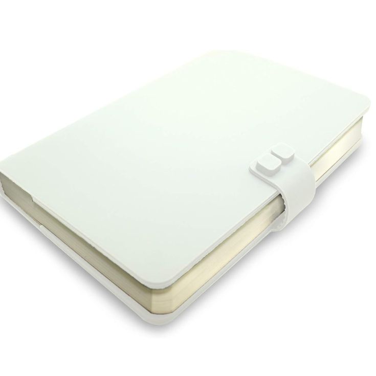 libreta waff lisa pequeña blanca