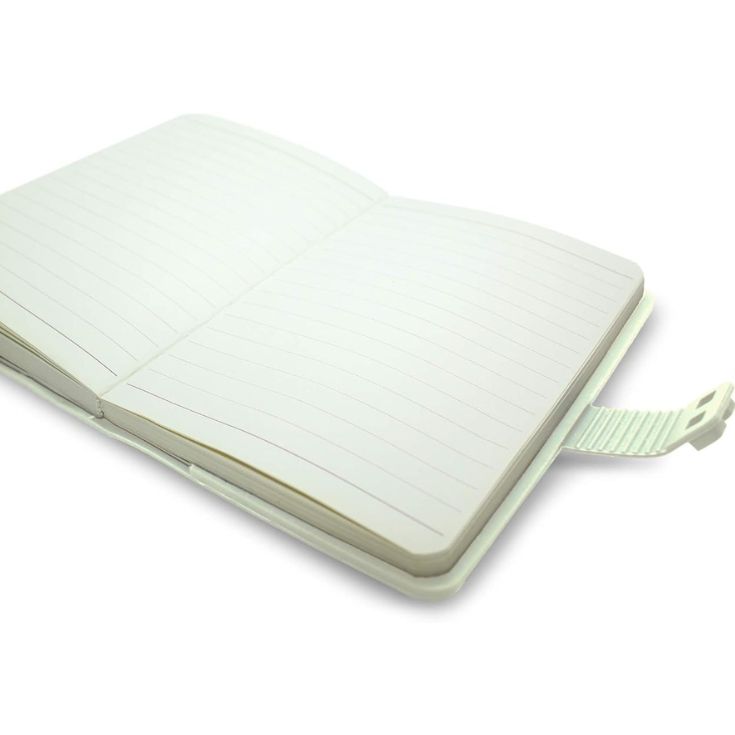 libreta waff lisa pequeña blanca
