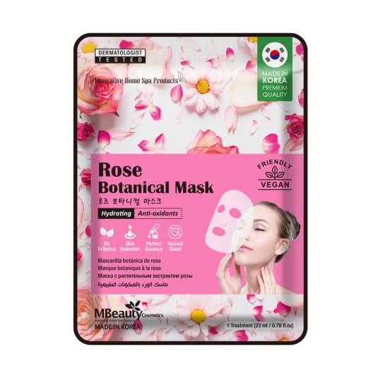 mbeauty mascarilla botanica facial antioxidante extracto de rosa